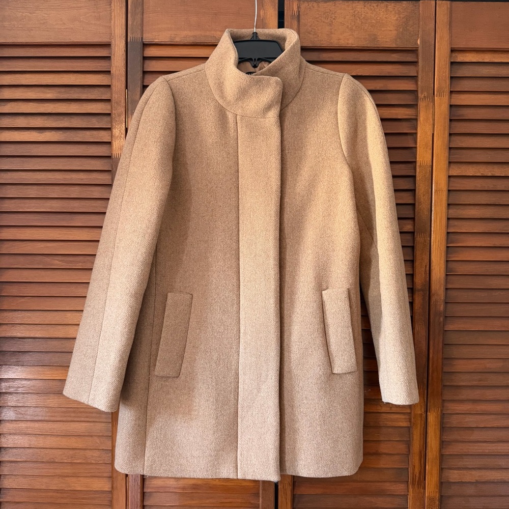 J Crew Factory Wool Blend Coat